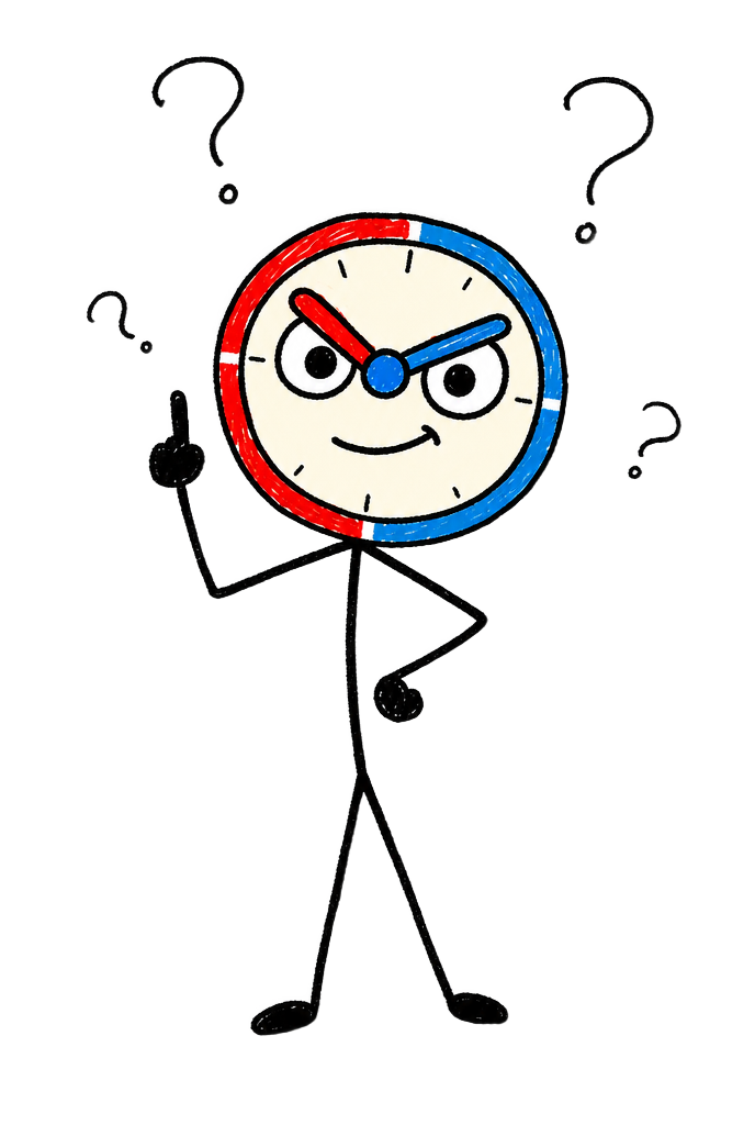 Wrist Theory mascot answering questions