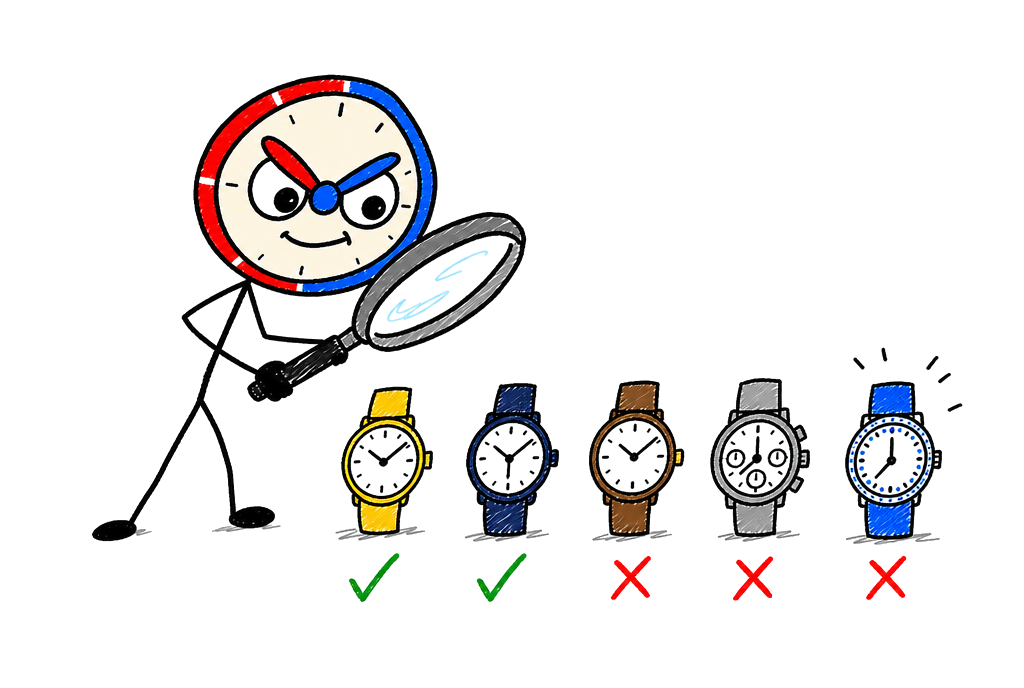 Inspecting watches: keep the honest ones, pass on the hype